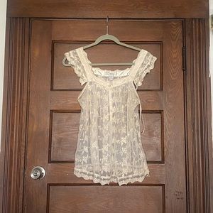 Lace Sheer Top